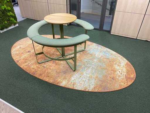 +Halle Picnic - design barset met vloerkleed - groen