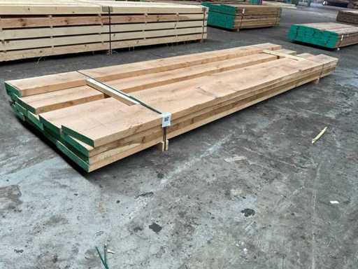 European Oak planks planed at 45 mm approx. 0.5 m³