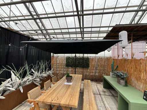 Ausleger-Parasol Dallas Black Dallas Gescova