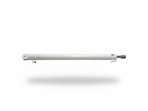 Cylindre hydraulique de levage Besenzoni en acier inoxydable blanc 82 cm