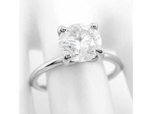 Prachtige luxe solitaire ring Natuurlijke Diamant 2,10 karaat