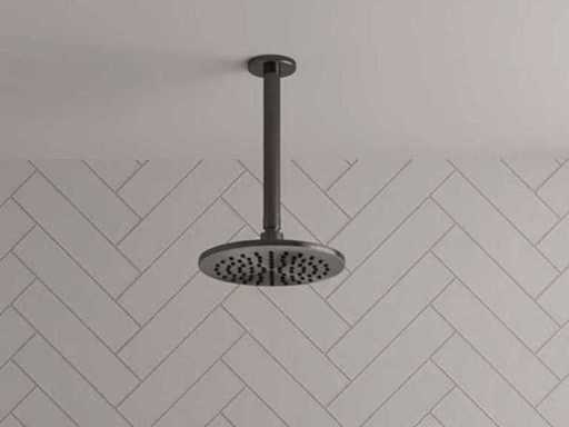 Brauer Gunmetal Edition Regendouche 20cm met plafondarm 20cm