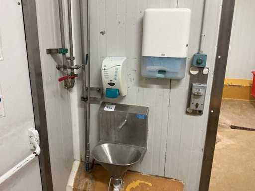 Wall-mounted stainless steel sink