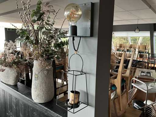 Wandbeleuchtung mit Kerzenständer (4x)