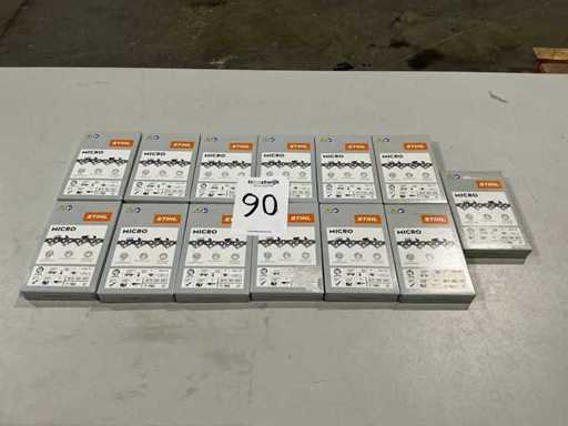 13x Stihl 3670 000 0057 Chaîne pour tronçonneuse