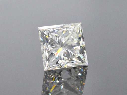 Diamant certificat aproximativ 3,00 carate Princess Cut Diamond