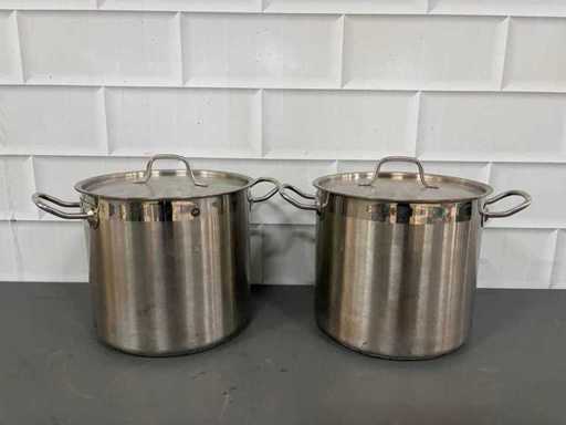 Garnek ze stali nierdzewnej (2x)