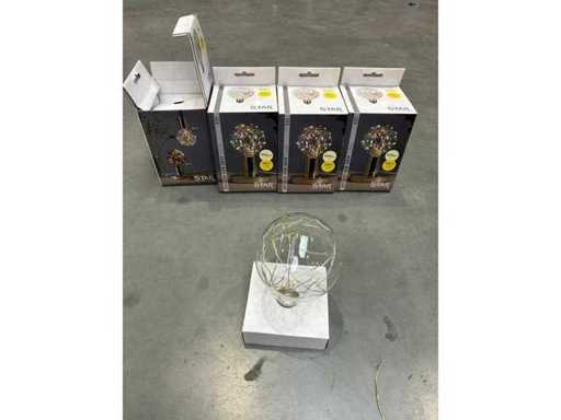 STAR - 4x Light Bulb - LED DECO DEW DROP CLEAR