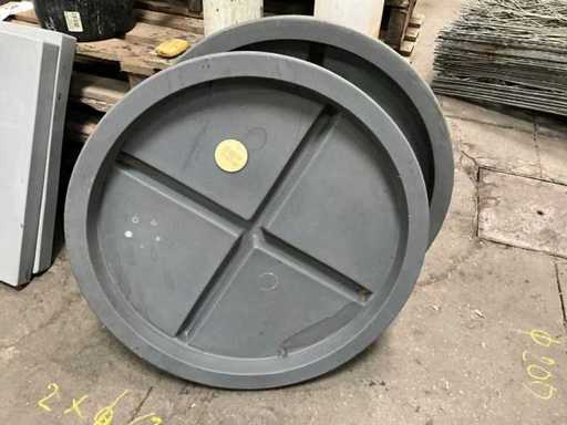 Kunststoffen deksels KESSEL (2x)