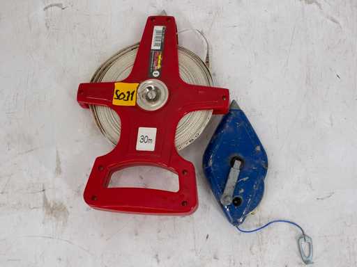 30 meter meetlint en slagkoord