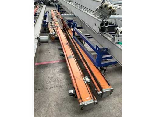 KBK Crane track 500 kg with chain hoist Demag DC-Pro 5 400