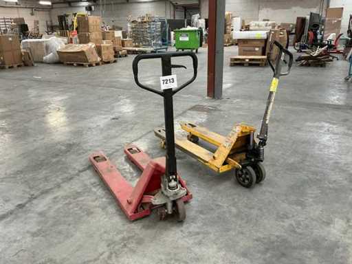 Camion à la palette hydraulique manuelle (pour réparation) (2x)