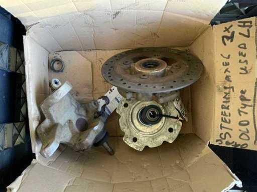 PGO BR-500 wheel hubs and steering axle (left) Bugracer