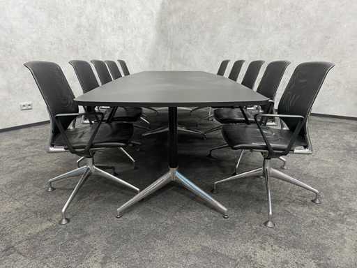 Vitra Meda - set di design per 10 persone 370x120