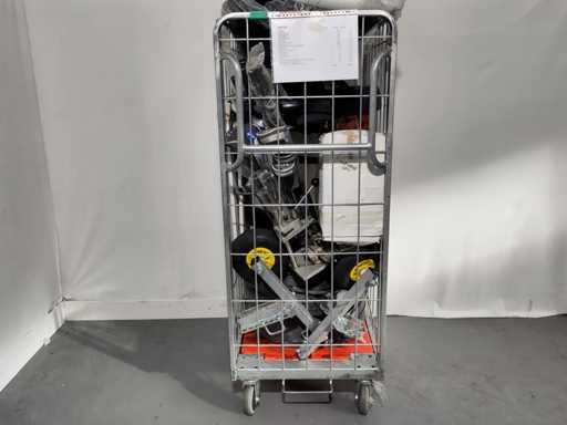 Rolcontainer met diverse producten