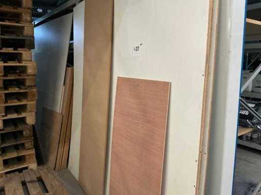 Batch of wood and sheet material