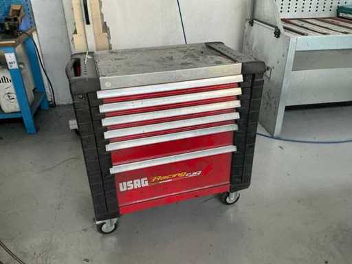 USAG RACING 519 Carrello da officina con contenuto