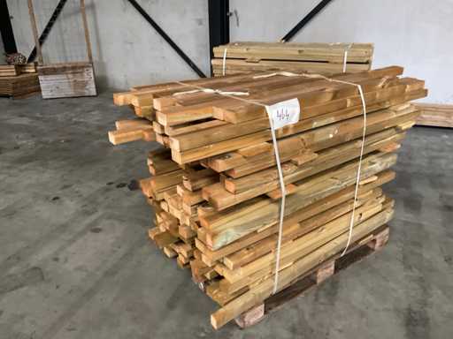 Batch of pine beams 80-180x8.5x4.5 cm