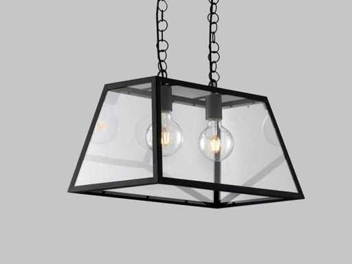 2 x lampes suspendues en acier Lexington Ambiente 