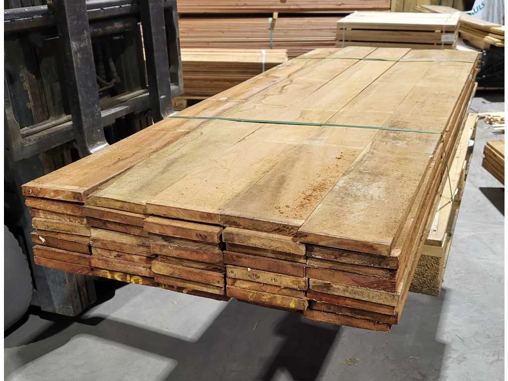 Hardhout planken 20 x 145mm  40 st./ 200cm 