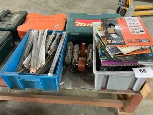 SDS- en hout boren, schaven  en zaagbladen