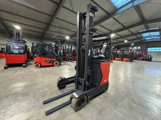 2018 Service + UVV 12/2026 Linde R14G Triplex 696cm elektrische heftruck Off-road Reach Truck