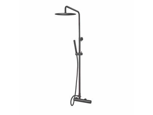 Qisani - Flow - Thermostatic shower system - Gun Metal