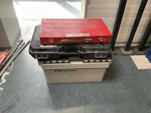 Tool cases and a crate