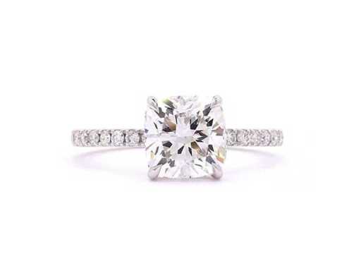 18 Karaat witgouden ring met 2,37 ct. diamant