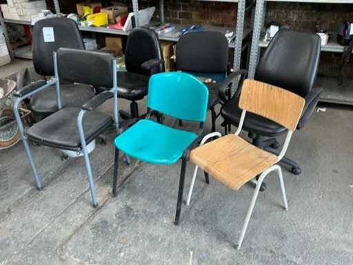 Diverses chaises (8x)