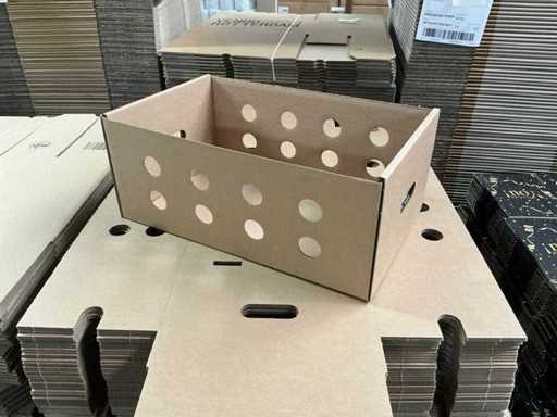Partij kartonnen dozen 52x32,5x21cm (140x)