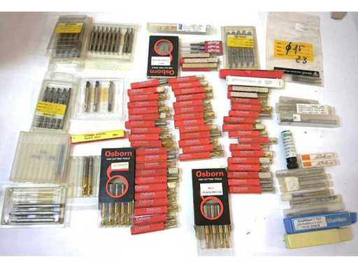 Osborn - Fraises d’assortiment (Z2 et Z4), HSS/E + HSS-TIN brut/lisse (120x)