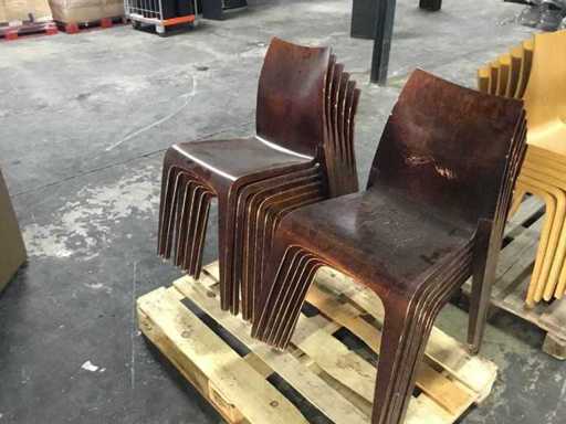 Chaise de cantine (12x)