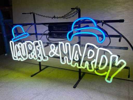 Laurel & Hardy Glass Neon