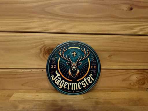 Metal advertising sign round 20cm