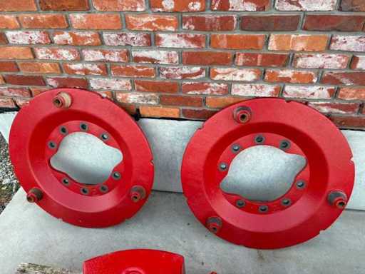 Wheel weights fendt 2x rim plate 10 holes 2x rim plate 10 holes Other tractor