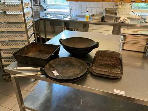 Wokpannen en braadslede (9x)