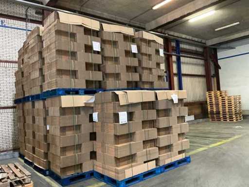 Partij kartonnen dozen