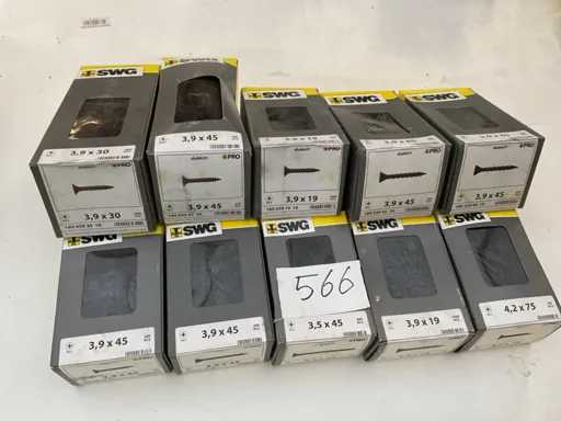 10 dozen gipsplaat schroeven