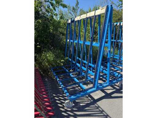 Glazen Transporttrolley - Glas Transport Trolley Raamframe Castors Glas Transport Transport Trolley Transport Trolley Trolley