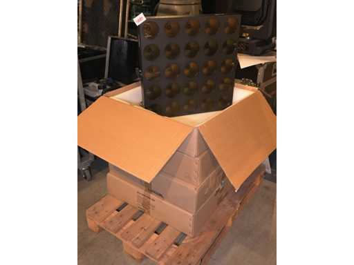 Luxibel - Set 4x Luxibel B25 - 25 x 10W RGB Amber Matrix LED