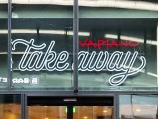 Led bord "Vapiano takeaway"
