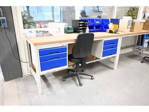 Banco da lavoro Bott inclusa la sedia per officina