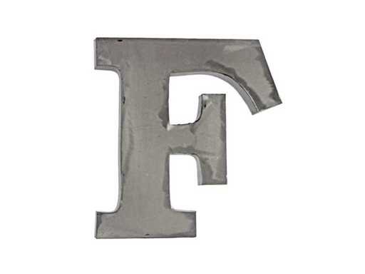 Quip & Co 30cm Metallbuchstabe F (10x)