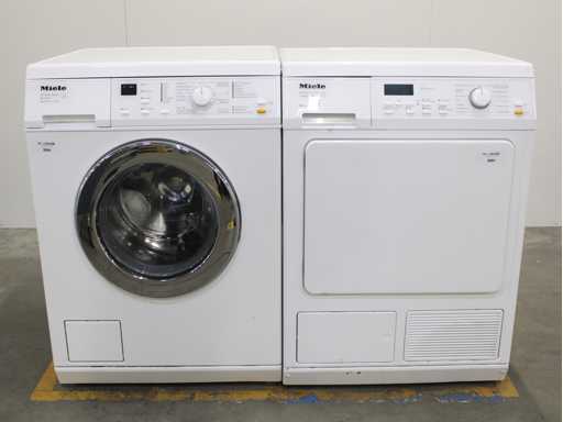 Miele W 3241 SoftCare System Wasmachine & Miele T 8969 WP SoftCare System EcoComfort Wasdroger