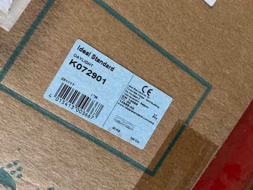 Doppio lavandino standard ideale (2x) + lavandino singolo