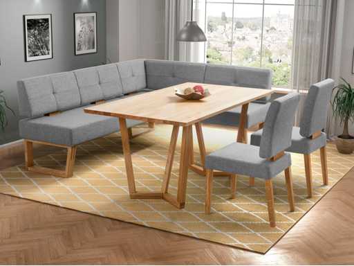 Keukenbank met massief houten frame