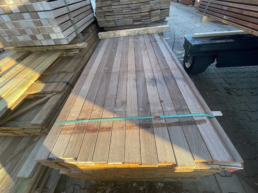 Basralocus/Gujana Deski strugane z drewna tekowego 27x70mm, długość 285cm (185x)