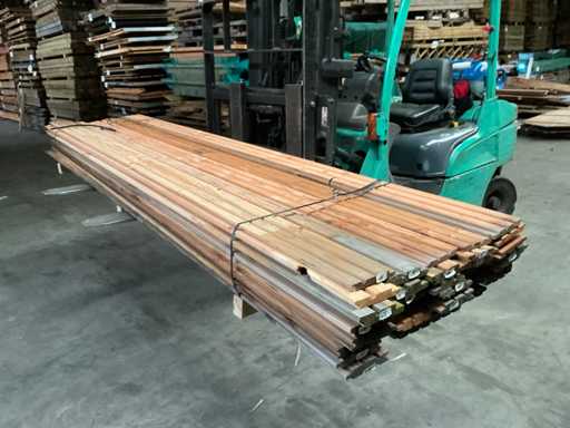 Douglas-Gartenplanken-Rhombusprofil 300 cm (50x)