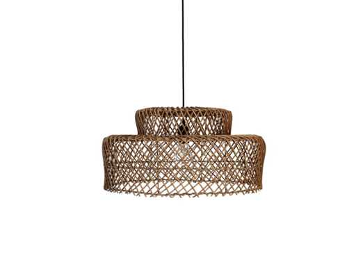 4Shine - Isla - Rond rotan hanglamp - Hanging lamp (5x)